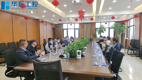 热烈欢迎尚源集团代表莅临十八款禁用看尿口入口进行实地参观考察