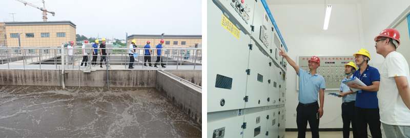 新密市洧水河污水处理厂项目验收照片
